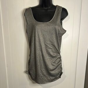 Studio Y Shimmering Silver Tank Top